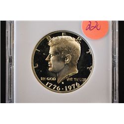 1976-S Kennedy Half Dollar; MCPCG Graded PF65; EST. $5-10