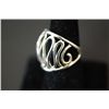 Image 2 : Sterling Silver Ring Size 8 W/Swirled Patterned; .925 Silver; EST. $20-30