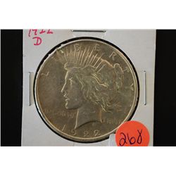 1922-D Peace $1; EST. $30-40