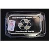 Image 2 : OPM, LLC Silver Ingot; .999 Fine Silver 1 Oz.; From Recycled Sources; EST. $35-35