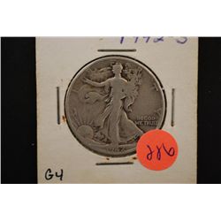 1942-S Walking Liberty Half Dollar; G4; EST. $10-20
