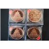 Image 2 : Copper Round; .999 Fine Copper 1 Oz.; Lot of 4; EST. $10-15
