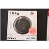 Image 1 : 1848 Large One Cent; 13 Stars; EST. $60-90