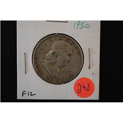 1950 Ben Franklin Half Dollar; F12; EST. $10-20