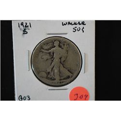 1921-S Walking Liberty Half Dollar; G03; EST. $40-60