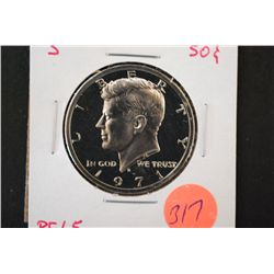 1971-S Kennedy Half Dollar; PF65; EST. $5-15