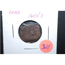 1600s Spanish Cobb Ancient Foreign Coin; EST. $10-20