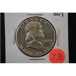 1952 Ben Franklin Half Dollar; VF20; EST. $10-20