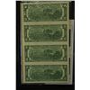 Image 2 : 2003-A US Federal Reserve Note $2; San Francisco CA Reserve; Lot of 4; Uncut Bills; EST. $20-40