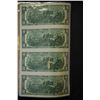 Image 2 : 2003 US Federal Reserve Note $2; New York NY Reserve; Lot of 4; Uncut Bills; EST. $20-30