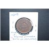 Image 2 : 1856 Large One Cent; Small 5; Counter Stamp Rev. 2; EST. $80-90 "Shortage of Coins so Merchant Stamp