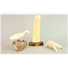 Image 1 : Eskimo - Walrus Tusk Carvings (3 items)