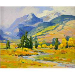 Phil Starke - Blue Mountains, Trees and Stream