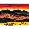 Image 1 : Emil J. Bisttram - Dark Mountains Red Sky