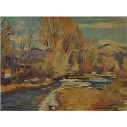 Charles Berninghaus - Stream Through the Cottonwoods