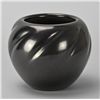 Image 1 : Toni Roller - Blackware Bowl, Swirled Melon Design