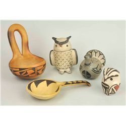 - Hopi, Acoma, Cochiti, Santo Domingo, and Zia Pueblos (5 items)