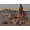 Image 1 : Shep Chadhorn - Indians Around Campfire