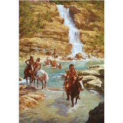 Howard Terpning - Vanishing Pony Tracks