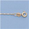 Image 1 : Genuine 16" 14k  Gold-Yellow  1.0mm Bar & Bead Chain 2g