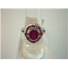 Image 1 : NATURAL 22.50 CTW RUBY RING .925 STERLING SILVER