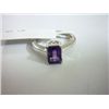Image 1 : NATURAL 11.00 CTW  AMETHYST RING .925 STERLING SILVER