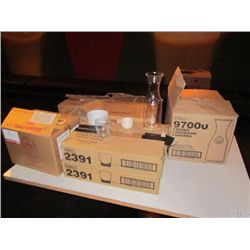Decanters, Glasses, Ash Tray, Vase, Cups