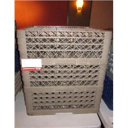 Assorted Glassware w/ Plastic Trays