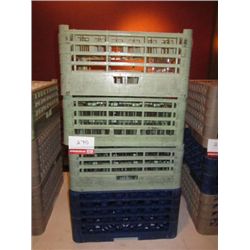 Assorted Glassware w/ Plastic Trays