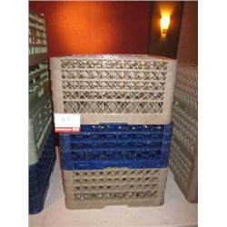 Assorted Glassware w/ Plastic Trays