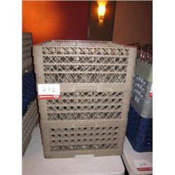 Assorted Glassware w/ Plastic Trays
