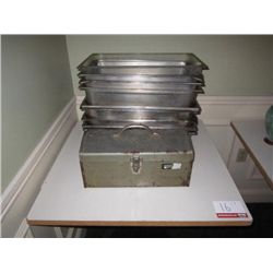 Tool Box & S.S. Bain Bins QTY(10)