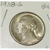 Image 1 : 1938-S JEFFERSON NICKEL RED BOOK VALUE IS $14.00 *EXTREMELY RARE BU HIGH GRADE*!!