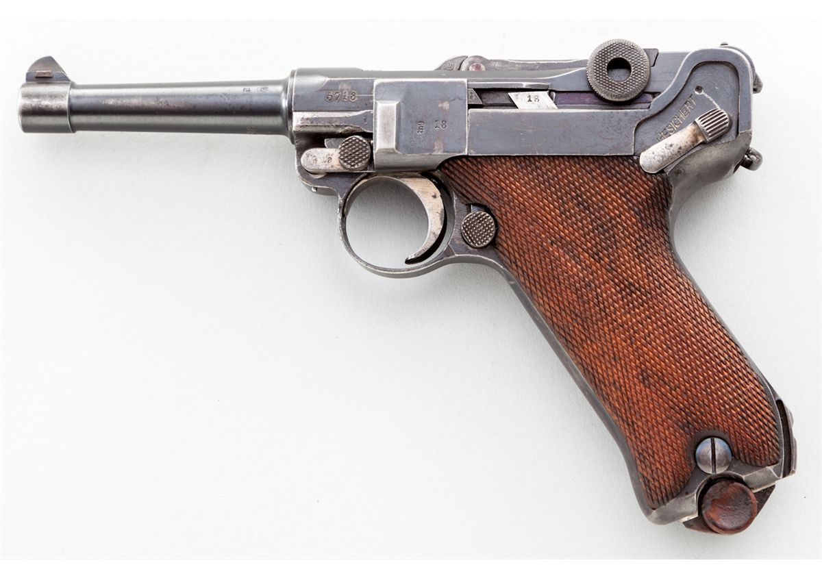 P.08 Luger Semi-Automatic Pistol, by Erfurt