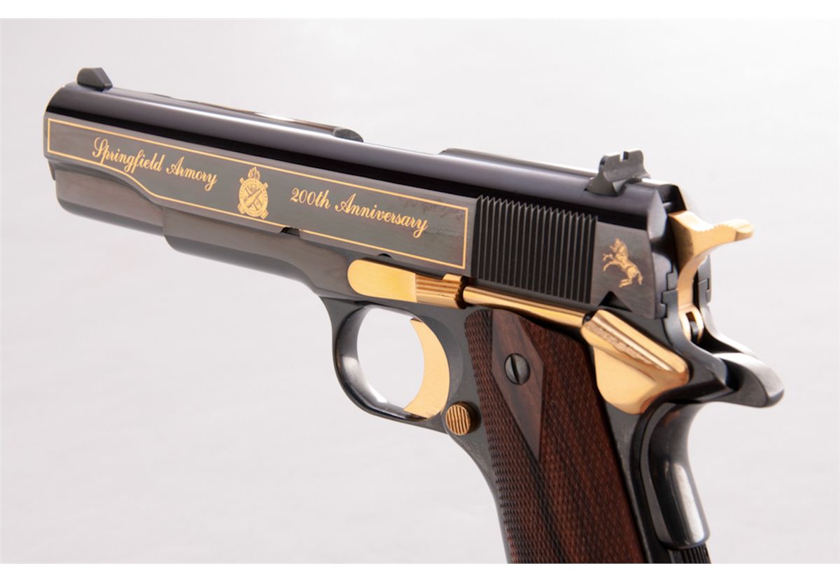 Colt Springfield Armory Gold Classic .45 Pistol SemiAutomatic Pistol