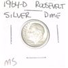 Image 1 : 1964-D ROOSEVELT SILVER DIME *RARE MS HIGH GRADE*!!