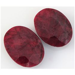 178.40ctw Ruby Oval Cut Loose Gemstone lot of 2