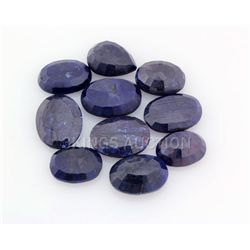 Blue Sapphire 143.25ctw MixShape&Sizes LooseGemstone