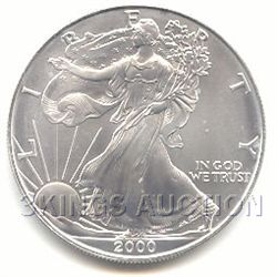 Uncirculated Silver Eagle 2000