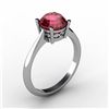 Image 1 : Garnet 1.60 ctw Ring 14kt White Gold