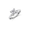 Image 1 : 0.90 ct Princess cut Diamond Solitaire Ring, G-H, I