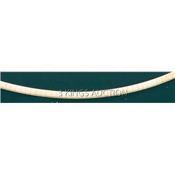 OMEGA NECKLACES REVERSIBLE 3mm 18in. 14.7 grs 14kt Y Go