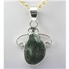 Image 1 : 29.ctw Forest Green Silver Pendant