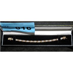 Ladies quarter carat diamond tennis bracelet