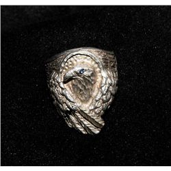 .925 silver eagle ring