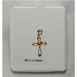 10k gold cross charm