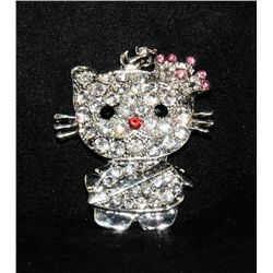 Hello kitty crystal pendant