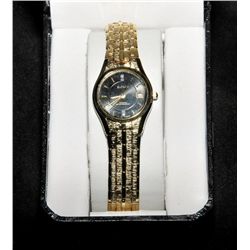 Ladies Elgin watch with 12 diamonds. New/works