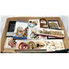 Image 1 : Box filled with assorted costume jewelery