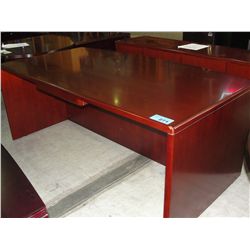 Ruby bow front  single drawer office desk